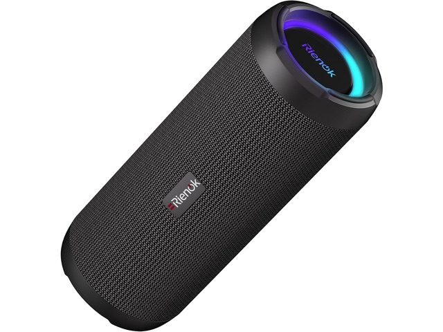 Portable Bluetooth Speaker 30W 3 EQ Modes, IPX7 Waterproof, 30Hr Playtime, Dual Pairing, Bluetooth 5.3, 6 Color Light, for Home Sport Shower Outdoor