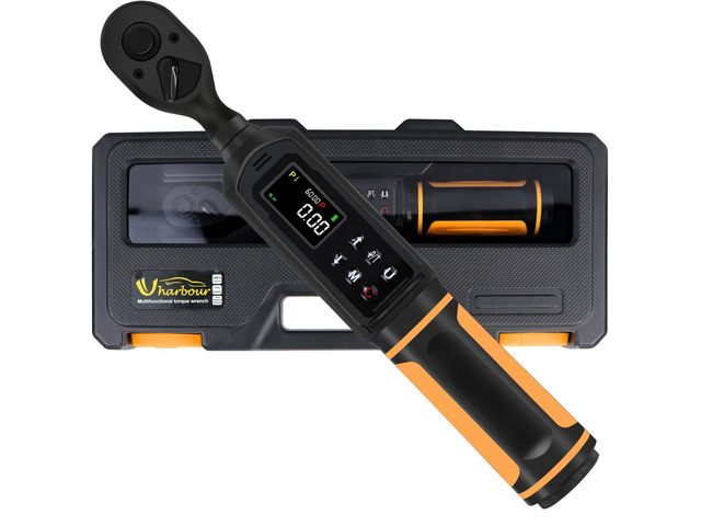3/8' Drive Digital Torque Wrench 0.66-44.29 Ft. lbs/0.9-60Nm ±1% Accuracy Electric Torque Wrench, Dual Direction Ratchet, Buzzer & LED Alert