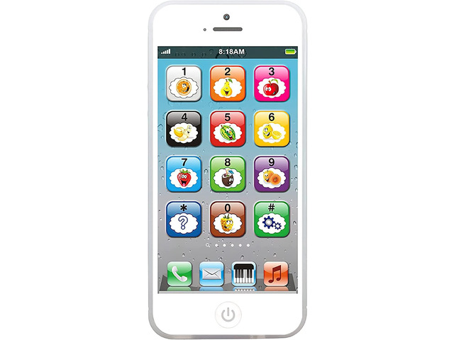 Wolmund Toy Learning Play Cell Phone with 8 Functions and Dazzling Lights Interactive Toy for Toddler Baby Kids Boys Girls