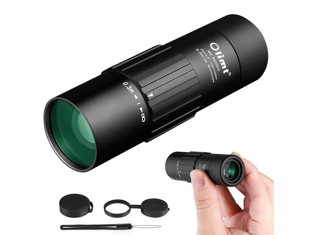 8x25 Monocular Telescope, Mini Pocket Compact Small Size Portable Handheld Lightweight ED Glass Wide Angle View Waterproof Monoscope for Adults...