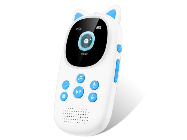 MP3 Player for Kids, 32GB Bluetooth 5.0 Kids Mp3 Player, Child Music Player with FM Radio, Speaker, Voice Recorder, Expandable up to 128GB, Lanyard...