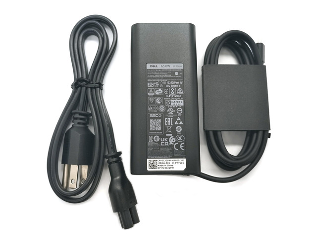 65W USB-C Laptop Charger,Latitude 9410 9420 9430 9440 9450 AC Adapter, Black, HKA65NM200