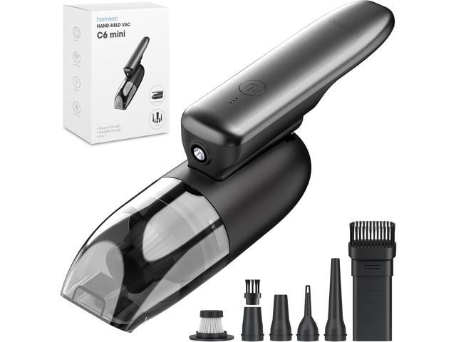 Cordless Handheld Vacuum, 4 in 1 Portable Car Vacuum, Mini Vacuum Cleaner, 8500Pa Suction Power with Led Light, USB-C Charging for Home & Outdoor...