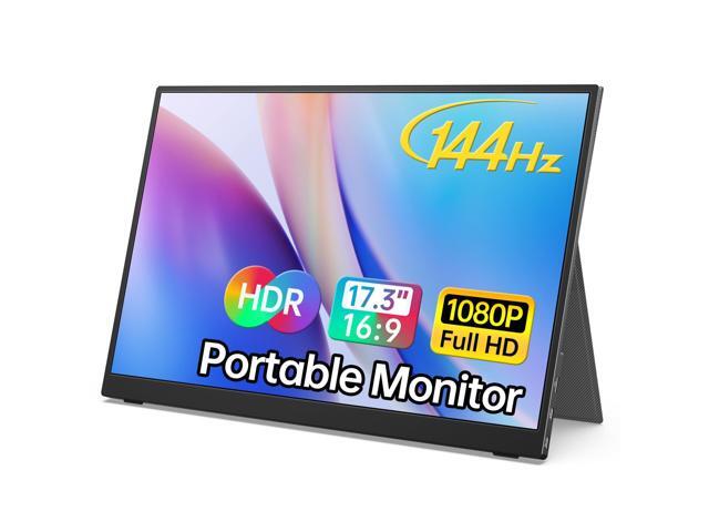 MNN 17.3' Portable Monitor 1080P FHD 144Hz Narrow Edge Laptop Monitor USB C HDMI Gaming Computer IPS HDR Screen, Travel Monitor for PC Mac Phone...