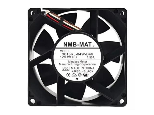 Cooler Fan for 3615RL-04W-B46 12V 1.50A 9CM 4-wire Waterproof Frequency Converter Cooling Fan 90*90*38MM
