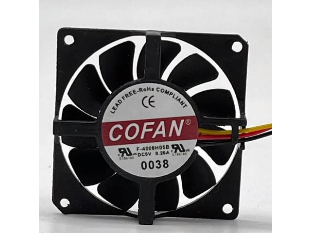 Cooling Fan for F-4008H05B 5V 0.28A Three-wire with plug graphics card cooling fan