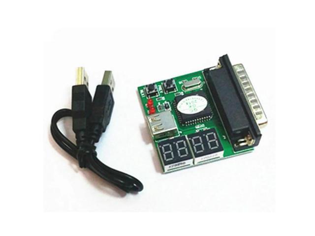 Laptop PC Computer Diagnostic Card with USB 25PIN Parallel Port Notebook Motherboard Analyzer 4-Digit Display POST Self Tester