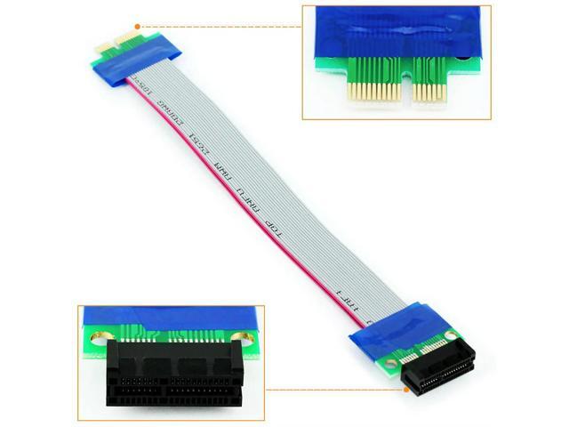PCI Express PCI-E 1X Male to PCIe Female Extension Cable for Motherboard Riser Card Extender Extension Ribbon Adapter for PC