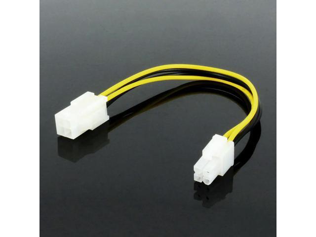 OULLX ATX 4 Pin Male to 4Pin Female Cable PC CPU P4 Motherboard Power Extension Supply Extension Cable Cord Connector Adapter