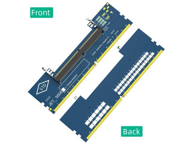 Memory Tester Converter SO DDR4 to DDR4 U-DIMM Expansion Adapter Laptop DDR4 Memory SO DIMM to Desktop PC Computer Riser Card