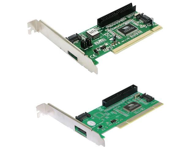 VIA6421 PCI to SATA PATA Hard Disk Converter PCI to IDE Extend Card for Desktop PC RAID Dual Channel Serial ATA Disk Array Card
