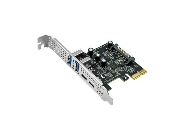 PCIE to USB 3.2 Gen1 5Gbps Expansion Card PCI Express 1x 4X 8X 16X Board 2 USB 2 Type C Extend Adapter Computer USB Converter