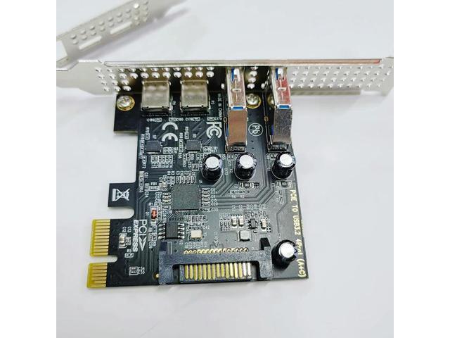 PCIE to USB 3.2 Gen1 5Gbps Expansion Card PCI Express 1x 4X 8X 16X Board 2 USB 2 Type C Extend Adapter Computer USB Converter