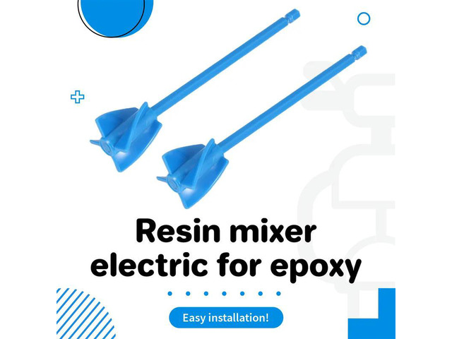 ZOCI-Resin Mixer Paddles,Epoxy Mixer Attachment For Drill, Reusable Paint Mixer,For Epoxy Resin, Glaze,Silicone