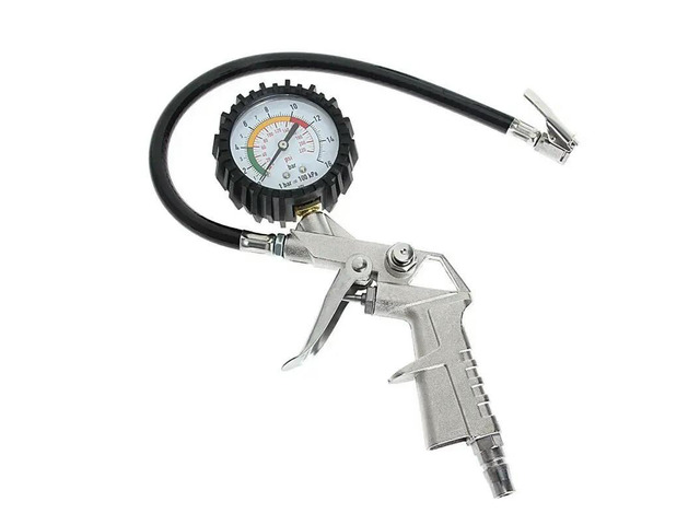 220PSI Car Motorcycle Multifunctional Tire Air Pressure Monitoring Gauge Tester Air Compressor Dial Meter Inflator Pump Tools