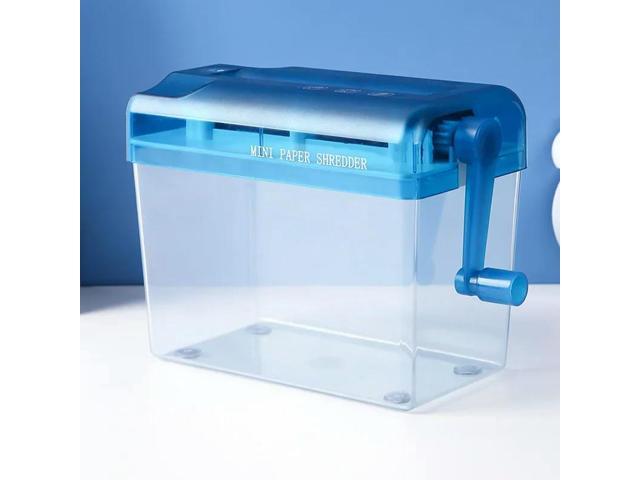 Hand-Cranked Paper Shredder - Practical Small Tool for A4 & A6 Paper, Non-Electric Household Shredder