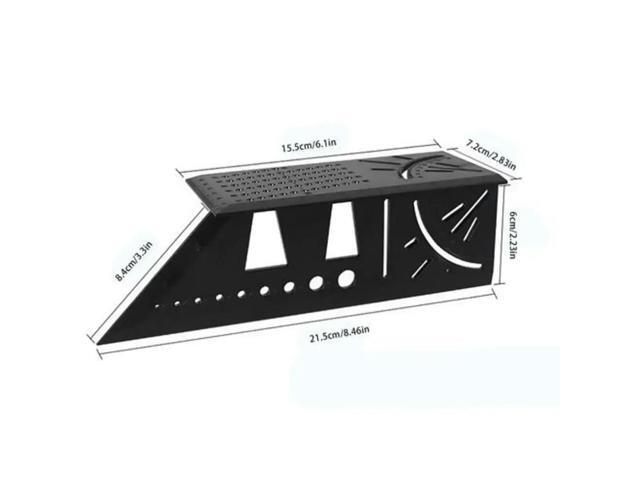 Carpenter Line Square Measuring Ruler 45 Degree 90 Degree Line Ruler 3D Angle Dovetail Shape Ruler For Home DIYwoodworking Tools