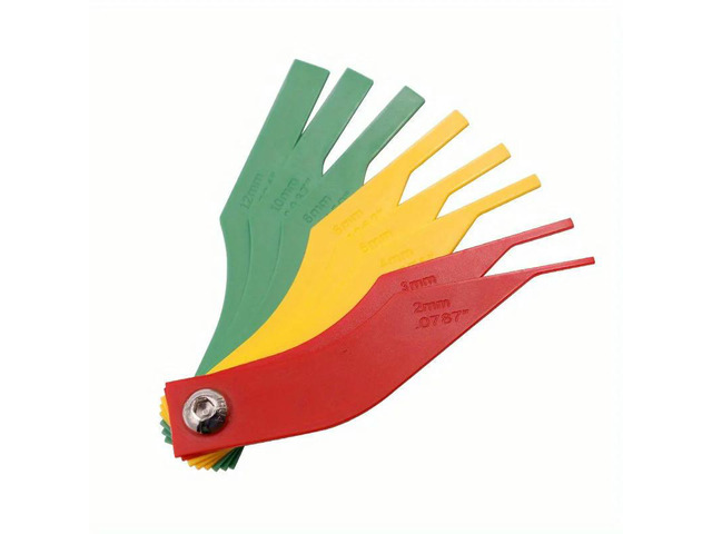 8-in-1 Car Automotive Brake Pad Measure Ruler Tool Feeler Lining Thickness Gauge