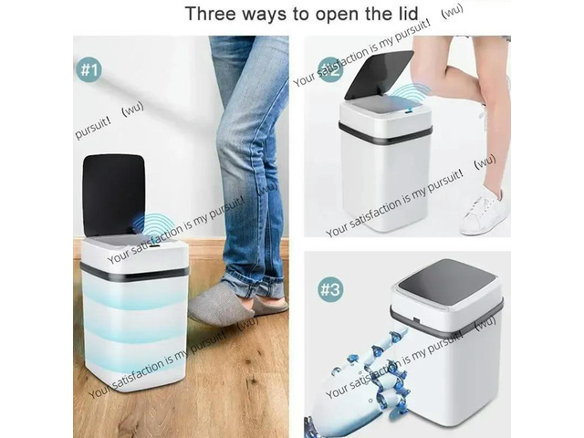 Kitchen Trash Bin 13L Bathroom Touch Trash Can In The Toilet Garbage Bucket Waste Bins Dustbin Trash Can Kitchen