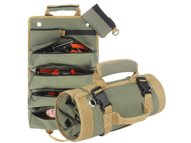 Roll-up electrician kit maintenance tool bag Multifunctional car hardware kit