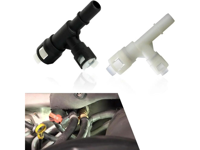 2pcs Black Heater Hose Connector. White 15055342 Hose Connector Plastic 15055343 Automotive Connector For Car