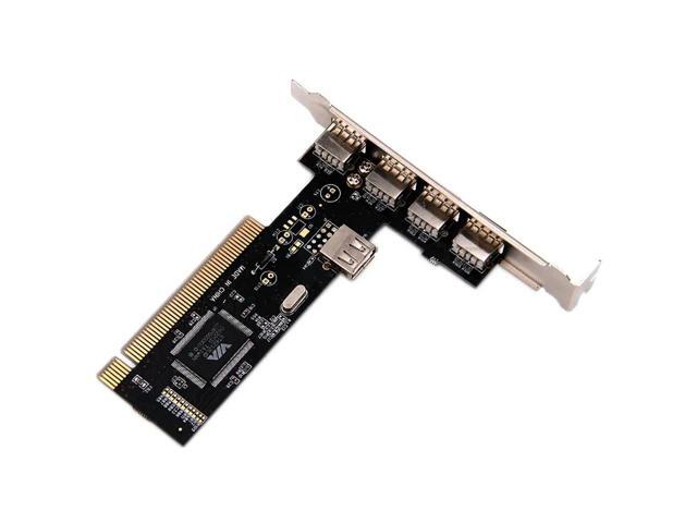 ZOCI-USB 2.0 4 Port 480Mbps High Speed VIA HUB PCI Controller Card Adapter PCI Cards