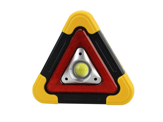 Alarm lamp Triangle Warning Sign Road Safety Flashing light on hand Emergency Breakdown Car LED Work light