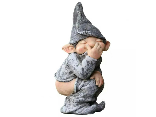 garden ornaments garden gnome pull stinky dwarf resin crafts garden gnome