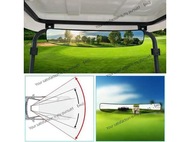 Golf cart rearview mirror universal folding extra wide for club car