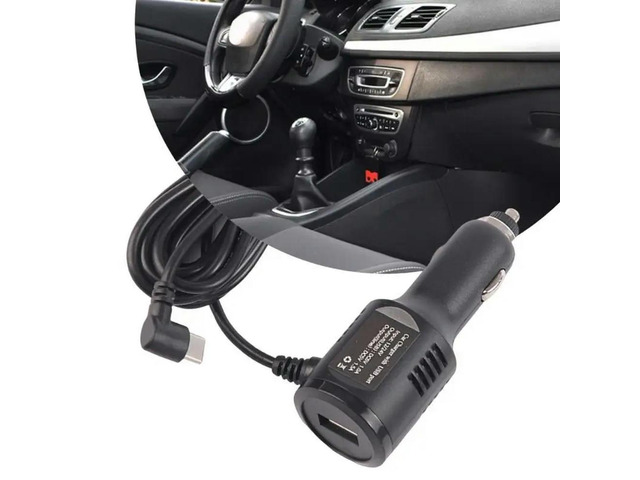 USB Car Type C Angled Cable 340cm 12V 24V Input ligent Current Allocation