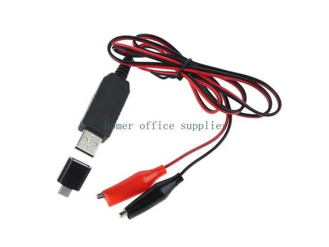 Type C USB to 4.5V AA/AAA/C Dummy Power Cable for 3pcs 1.5V LED Light Toy Keyboard Replace 3 Batteries