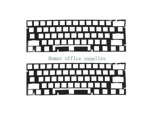 2 Pieces Switch Sound Dampeners Sheet Soft Pad Dimple Foam Sponge for 61-Layout Mechanical Keyboard 3.5mm Thickness