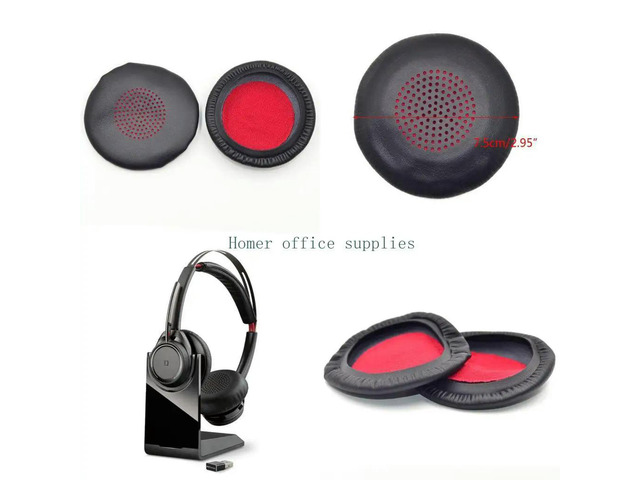 Foam Earpad Cushion Cover 1 Pair Sponge Foam for Voyager for Focus UC B825 Earmu