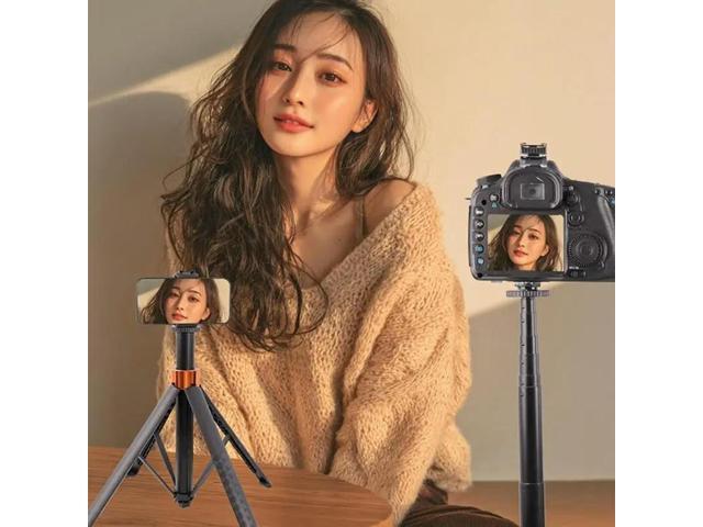 Height Adjustable 4 Section Aluminum Stand Secure Base For Live Streaming Photography Videography