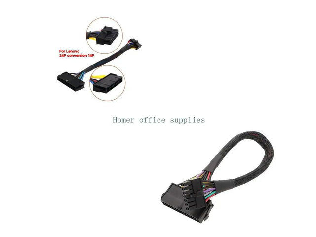 24 Pin to 14 Pin PSU Main Power Supply ATX Adapter Cable Cable for Q77 B75 A75 Q75 H81 Motherboard