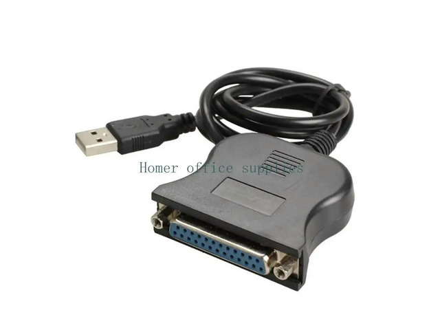 80cm USB to DB25 25Pin Parallel Port Printer Converter Cable USB2.0 Adapter Cable to 1284 Printer Cable Wire Replacement