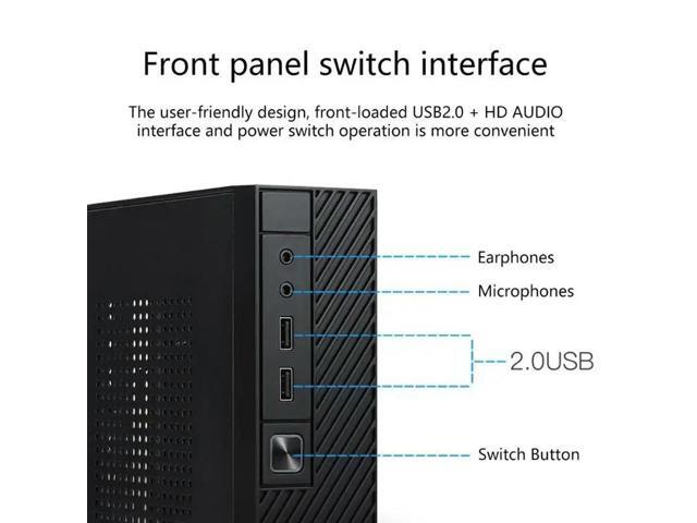 FH06 HTPC for Case Compact PC Gaming for Case Mini Desktop Chassis Computer Encl