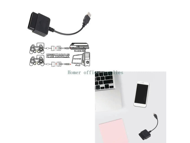 USB Port Game Controller Converter P2 to P3 Adapter Cable Without Driver Gamepad for for /PC