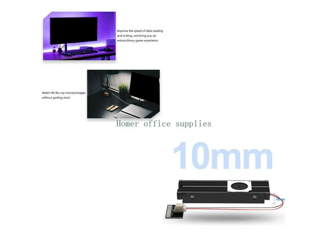 Aluminum Cooling Heat Sink Heatsink Cooler Thermal Cooling Pad HeatSink NVME PCIE SATA for M2 2280 SSD Hard Disk