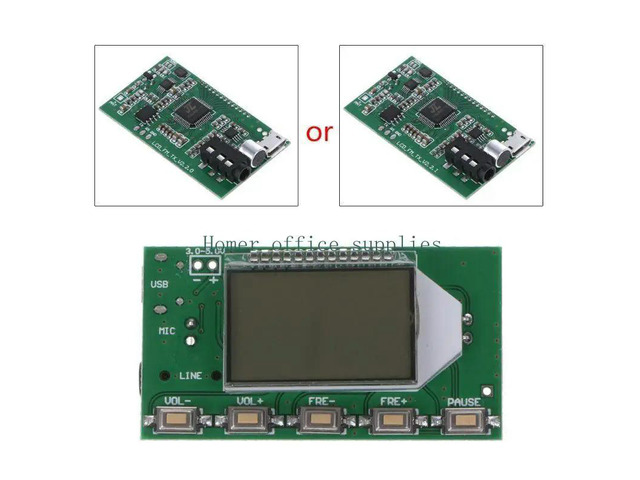 DSP PLL 87-108MHz Digital Microphone Stereo FM Transmitter Module Board