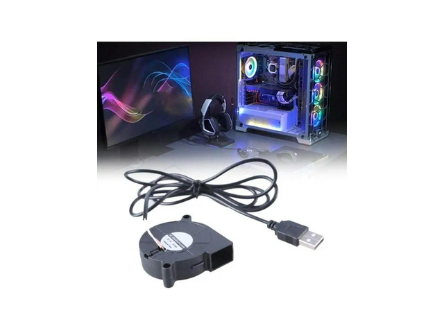 50mm USB Brushless Fan DC5V Centrifugal Cooling Fan USB Blower Fan 3500RPM