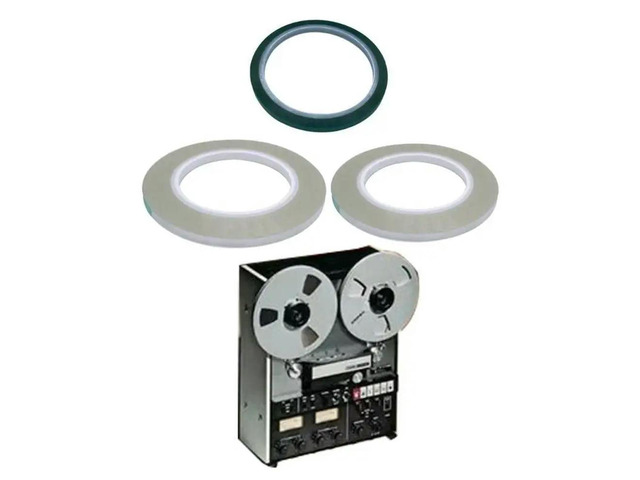 Open Reel Audios Splicing Tape Leader Tape Green with 2 Transparency Media Splicing Tapes Speaker DIY Supplies
