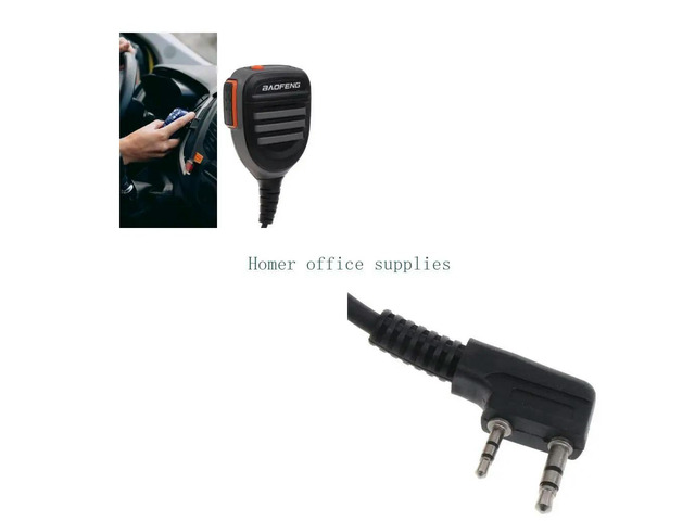 Walkie-Talkie 2 Pin Shoulder 2Pin Speaker 2 Way Radio Microphone for TYT TH-UV8000D MD-380 UV-5R UV-S9 UV-13