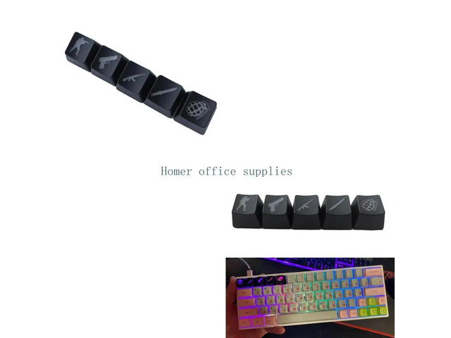 Backlighting Keycays 5 Keys OEM Profile Keycap Replacement Parts for MX Mechanical Keyboard Keycap