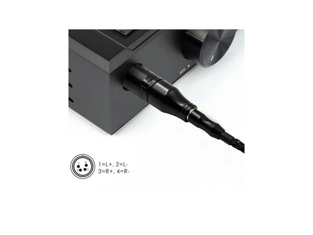 4P 4Pin Male 4.4mm Female Converter Plug For Amplifiers Stable Transmission