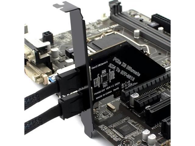 Efficient PCIExpress 4.0X8 Adapter Splitter to SFF 8612 8611 Oculink Adapter