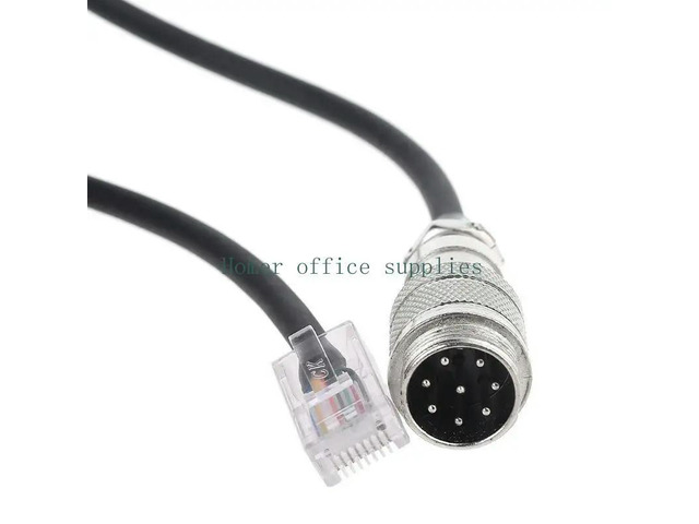 8Pin to RJ-45 Modular Plug Mic Cable Adapter for Yaesu Microphone MD-200 MD-100