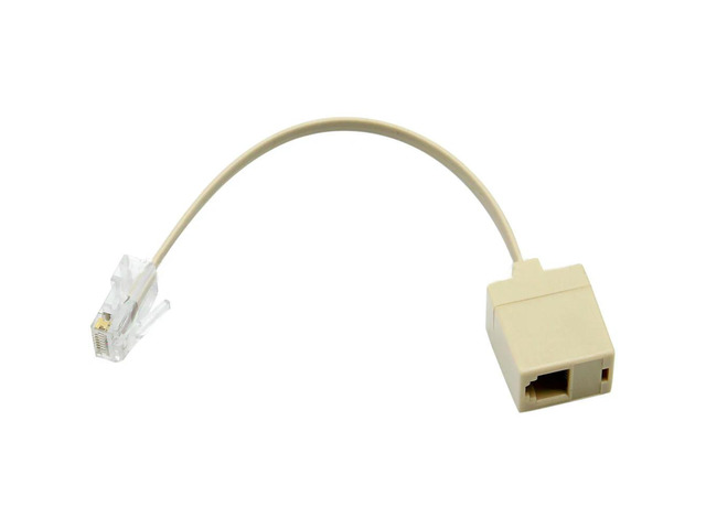 RJ45 to RJ11 Network Cable Splitter 8PIN to 6P4C Telephone Handset Wire Converter M to F Plug Landline Phone Extend Cord Adapter