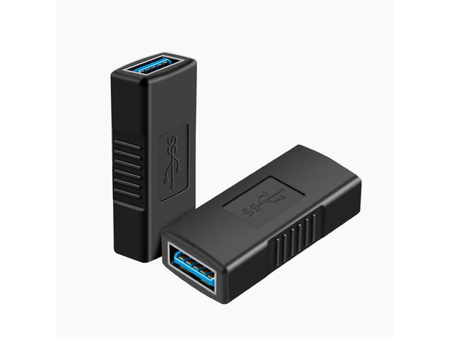 USB3.0 Cable Splitter Female to Female Converter Laptop TV Display USB Disk Keyboard High Speed Data Transmission Charge Adapter