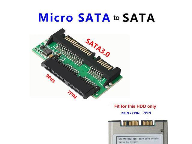 1.8inch Micro SATA to SATA 2.5 SSD Converter Card Mini SATA 16PIN to 22PIN SATA Computer Charger Extend Adapter Plug